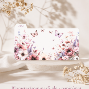 Blomster - sommerfugl - papir