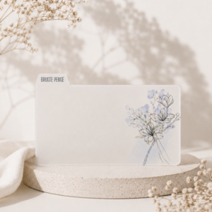 Duset blomst- vellum